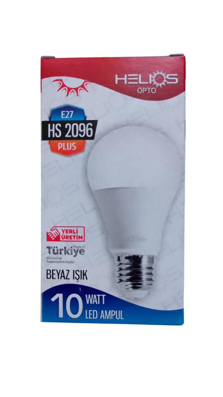 HELİOS 10 W LED PLUS AMPÜL BEYAZ IŞIK E27 6400K