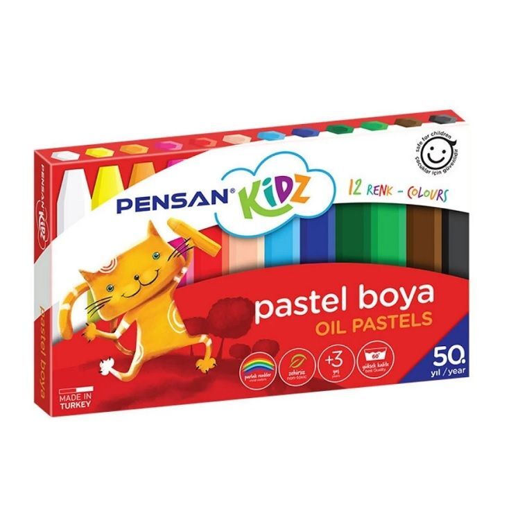 PENSAN KİDZ PASTEL BOYA 12 RENK